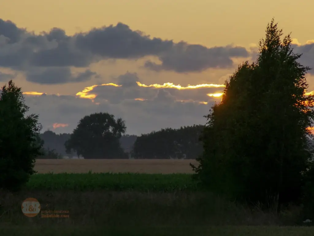 B & Bubble Drincham : coucher de soleil sur les Hauts de Flandre
