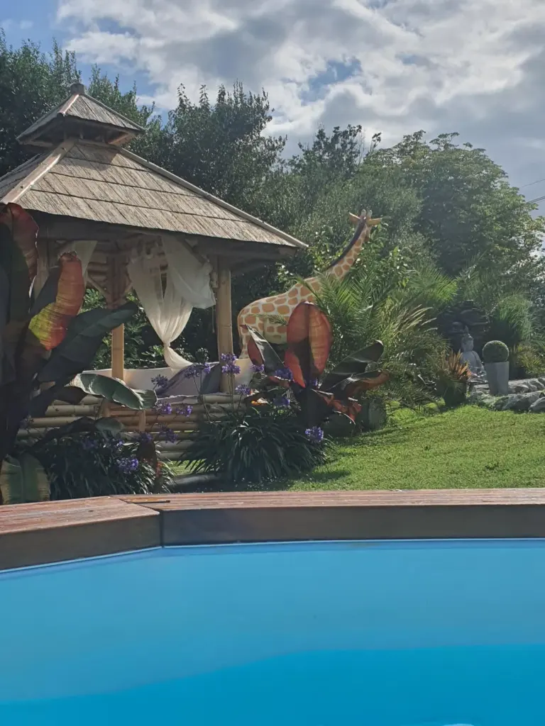 Bali'Bulle : piscine du jardin