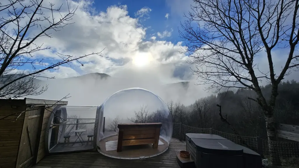 Bulle d'Ardèche : bulle au-dessus de la mer de nuages