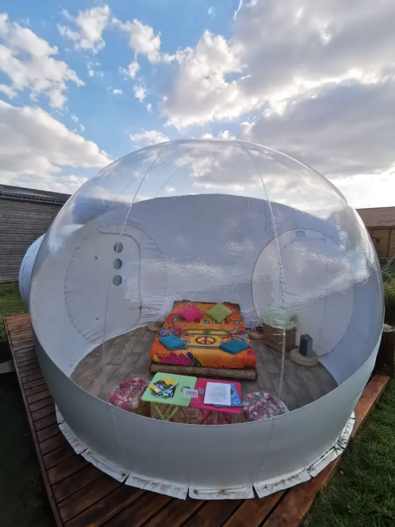 Bulle des Champs : intérieur de la bulle