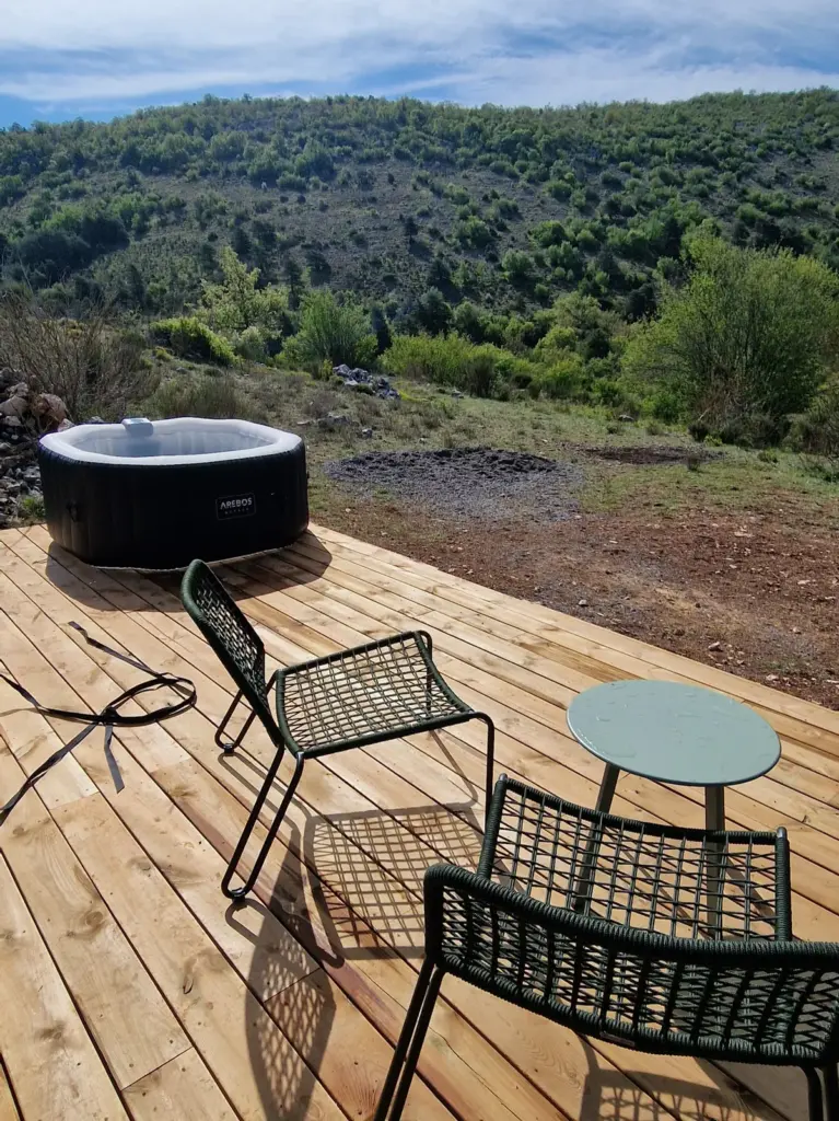 Bulles de Rêves : terrasse