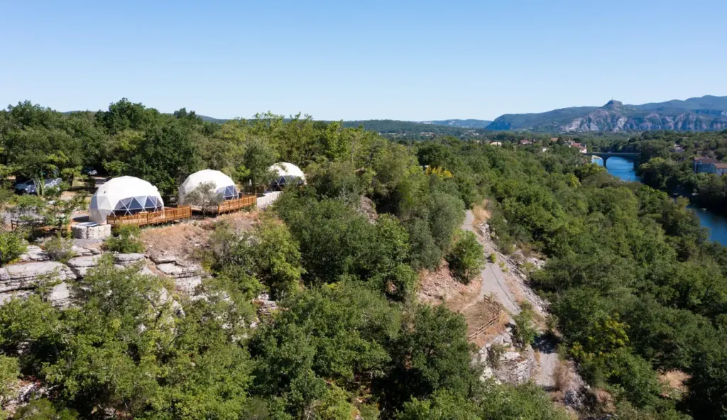 Le Petit Bois : vue sur les gorges de l'Ardèche