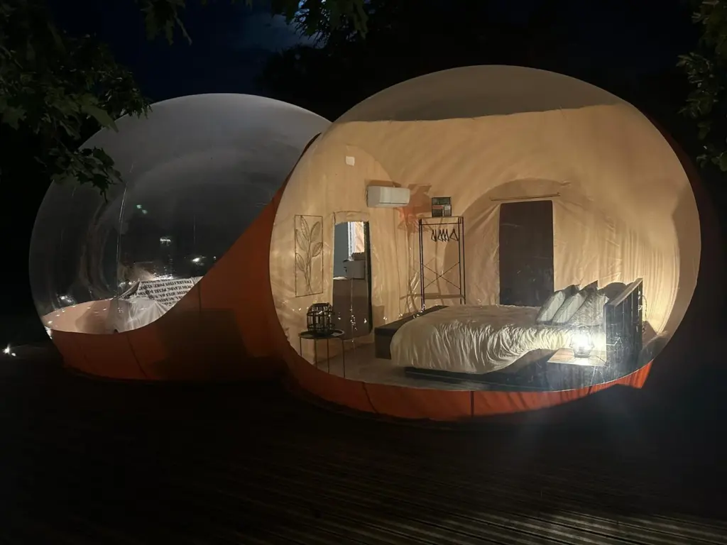 Dans ma Bulle : chambre de la bulle de nuit