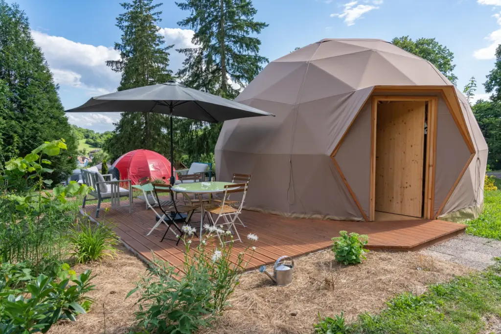 Domaine du Heidenkopf : dôme et sa terrasse