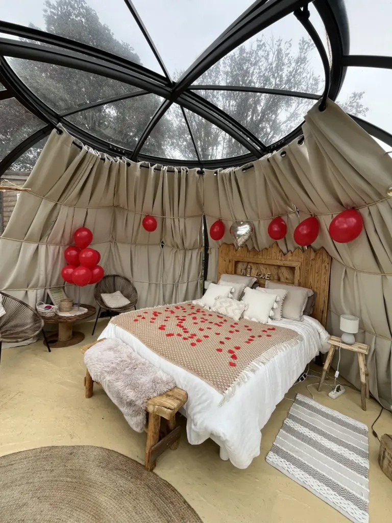 L'Aghja Vallica : dôme décoré pour une nuit romantique