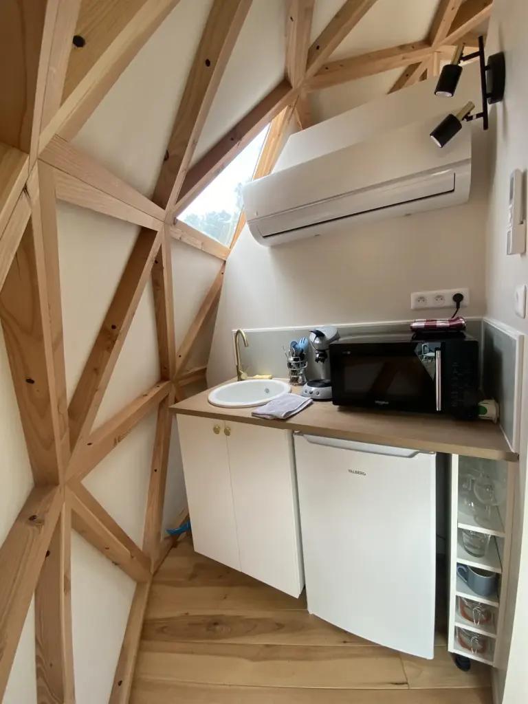 Dôme du Moulin Hacquet : kitchenette