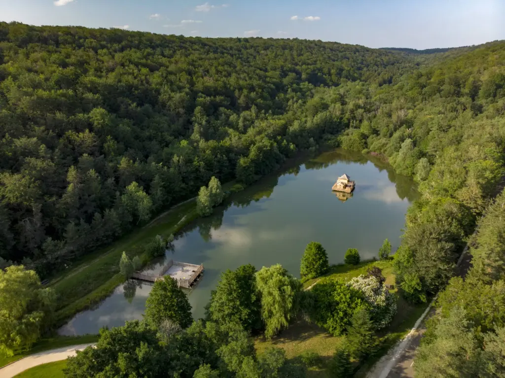 La Combe Rossignol : la vallée de la Venelle vue du ciel