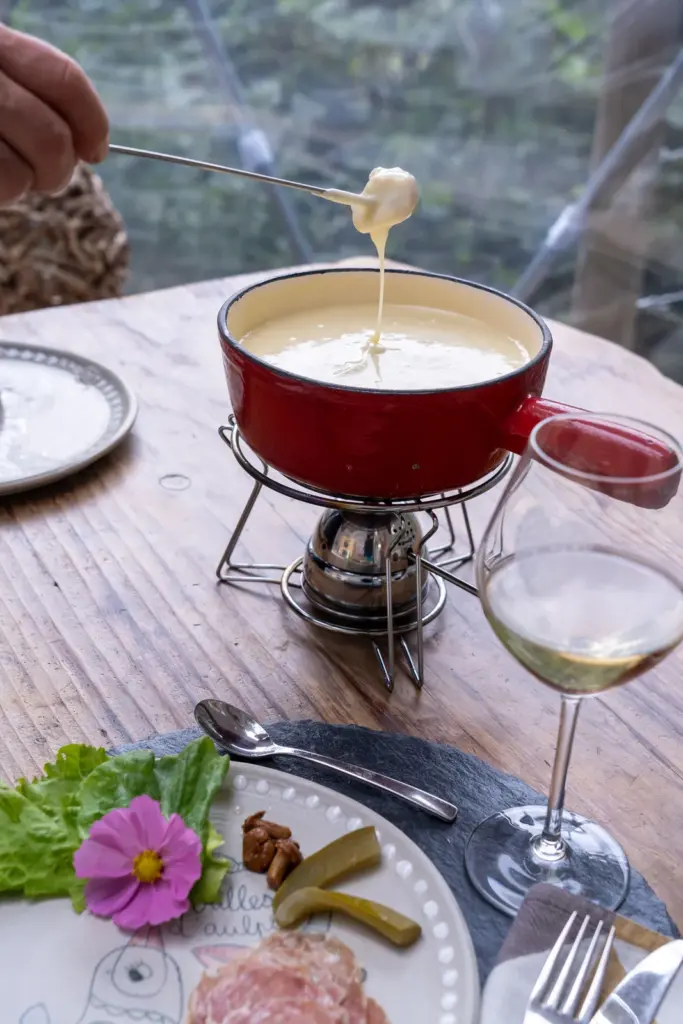 Les Bulles d'Aulps : fondue d'hiver
