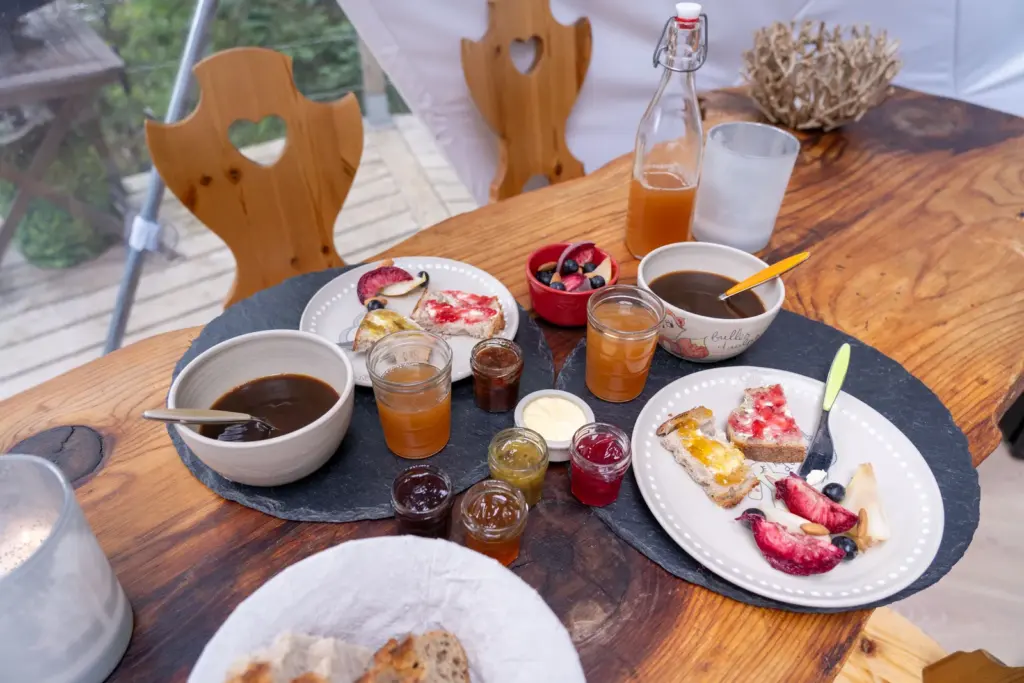 Les Bulles d'Aulps : petit-déjeuner