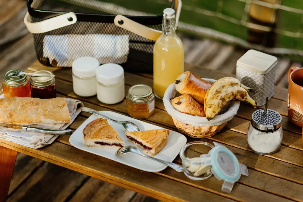 Les Bulles Perchées de Lartigue : petit-déjeuner