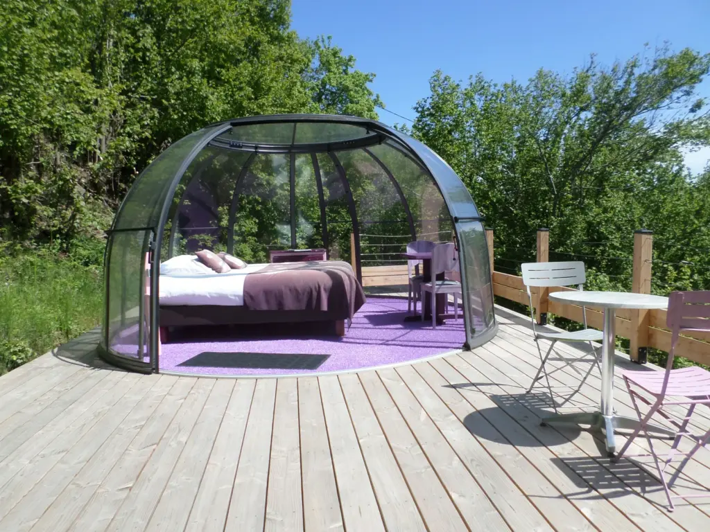 Nuits d'y Cîmes : Dôme Romance sur sa terrasse
