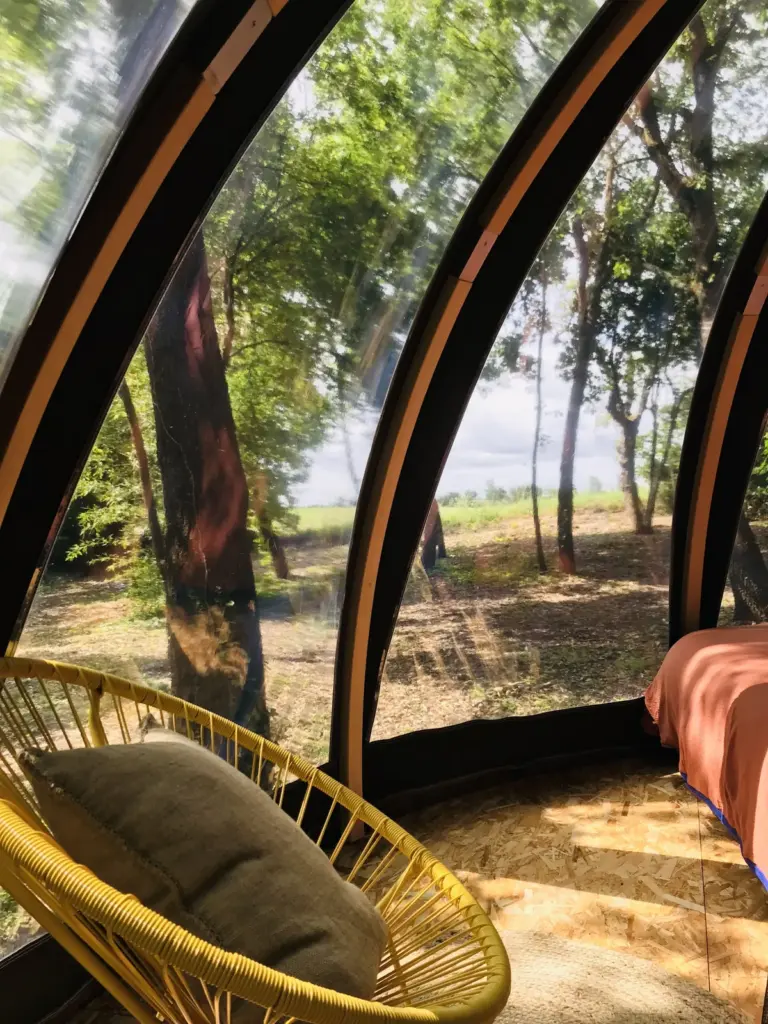 Ô Cocon du Lauragais : coin détente dans le dôme